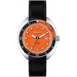 Watch Bulova 96B350 Men Devil Diver Oceanographer Black Rubber Strap