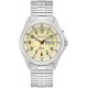 Watch 43C124 Caravelle Traditional Quartz Men Stainless Steel Silver-Tone ExpansionLight Up , (Model: 43C124)