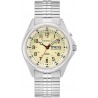 Watch 43C124 Caravelle Traditional Quartz Men Stainless Steel Silver-Tone ExpansionLight Up , (Model: 43C124)