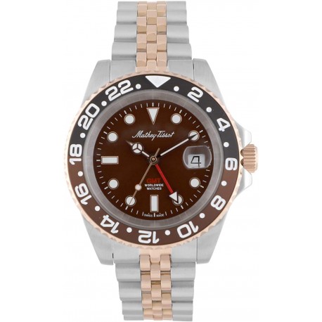 Reloj Tissot H903RNM Mathey-Tissot Mathy Vintage GMT Two-Tone Root Beer Dial Hombre