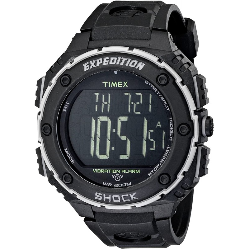 Timex digital expedition watch with vibrating alarm sale