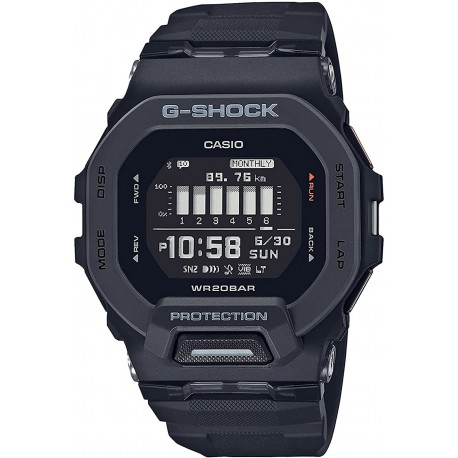 Watch Casio GBD200-1 G-Shock Men Automatic Sport with Resin Strap, Black, 26.3 (Model: GBD200-1)