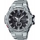 Watch Casio GST-B100D-1ACR Men G-Steel by G-Shock Quartz Solar Bluetooth Connected with Stainless-Steel Strap, Silver, (Model: GST-B100D-1ACR)