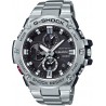 Watch Casio GST-B100D-1ACR Men G-Steel by G-Shock Quartz Solar Bluetooth Connected with Stainless-Steel Strap, Silver, (Model: GST-B100D-1ACR)