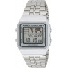 Watch Casio A500WA-7D - Vintage Unisex Digital Quartz LCD Dial Grey Steel Strap