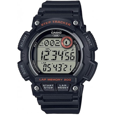 Watch Casio WS-2100H-1AVCF Men Quartz Sport with Resin Strap, Black, 25.36 (Model: WS-2100H-1AVCF)