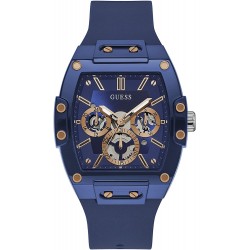 Watch Guess GW0203G7 Men Polycarbonate Quartz with Silicone Strap, Blue, 24 (Model: GW0203G7)