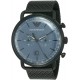 Watch Emporio Armani AR11201 Men Aviator Chronograph , 43mm, Black/Blue, One Size