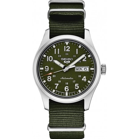 Watch Seiko SRPG33 5 Sports Men Green 39.4mm Stainless Steel
