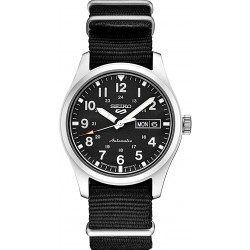 Watch Seiko SRPG37 5 Sports Men Black 39.4mm Stainless Steel