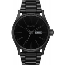 Watch Nixon A356-1147-00 Sentry SS Stainless Steel Day/Date 42mm WR 100 Meters Men A356
