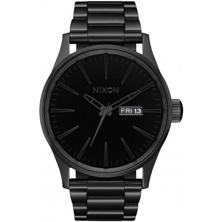Watch Nixon A356-1147-00 Sentry SS Stainless Steel Day/Date 42mm WR 100 Meters Men A356