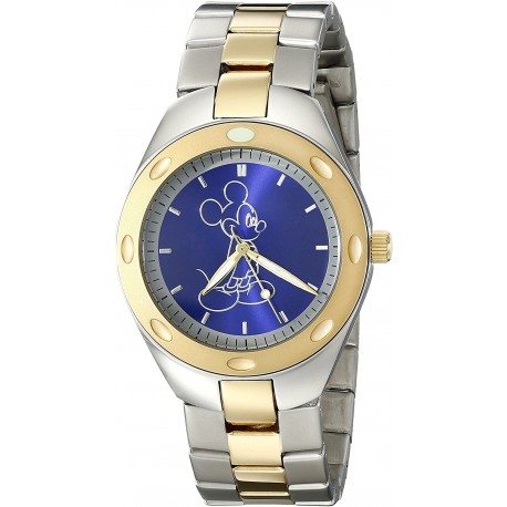 Watch Disney W001901 Men Mickey Mouse Analog Display Quartz Two Tone