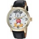 Watch Disney WDS000337 Men Mickey Mouse Analog-Quartz with Leather-Synthetic Strap, Black, 22 (Model: WDS000337)