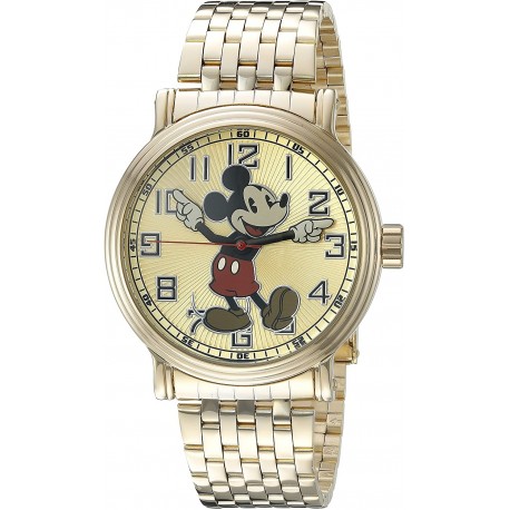 Watch Disney W002413 Mickey Mouse Men Analog Display Quartz Gold