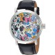 Watch Disney WDS000343 Men Mickey Mouse Analog-Quartz with Leather-Synthetic Strap, Black, 20 (Model: WDS000343)