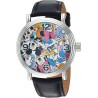 Watch Disney WDS000343 Men Mickey Mouse Analog-Quartz with Leather-Synthetic Strap, Black, 20 (Model: WDS000343)