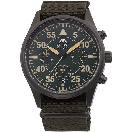 Watch Orient RA-KV0501E10B Pilot Quartz Green Dial Men