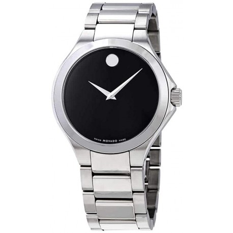 Watch Movado 0607310 Defio Black Dial Stainless Steel Men