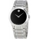 Watch Movado 0606781 Men Steel Bracelet & Case Quartz Black Dial Analog 606781