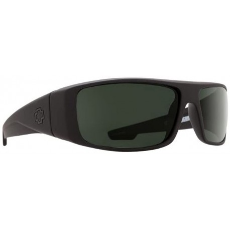Sunglasses Spy Logan Matte Black With Happy Gray Green Polarized Lens