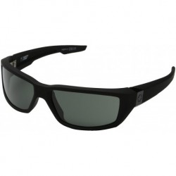 Sunglasses SPY Optic Dirty Mo Matte Black with Happy Grey Green Lens Sticker