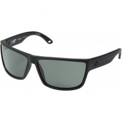 Sunglasses SPY Optic Rocky Matte Black w/HD Plus Grey Green Polarized Lens + Case