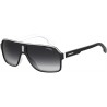 Sunglasses Carrera 1001/S Rectangular , Black/Gray Shaded, 62mm, 11mm