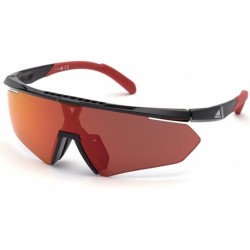 Sunglasses Adidas Sport SP 0027 01L Shiny Black/Roviex Mirror