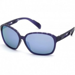 Sunglasses Adidas Sport SP 0013 82D Matte Violet/Smoke Polarized Lenses