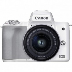 Camera Canon EOS M50 Mark II + EF-M 15-45mm is STM Kit White
