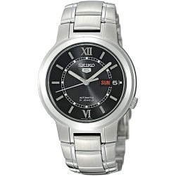 Watch Seiko SNKA23K1S Men Stainless-Steel Analog with Bla