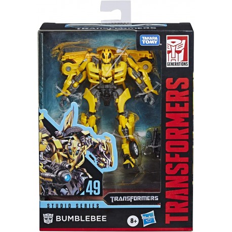 Action Figure Transformers Toys Studio Series 49 Deluxe Class Movie 1 Bumblebee Action Figure - Kids Ages 8 & Up, 4.5"
