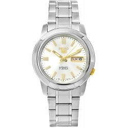 Watch Seiko SNKK09K1S Men Stainless-Steel Analog with Whi