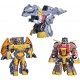 Action Figure Transformers Dinobot Adventures Squad Grimlock, Snarl, and Predaking 3-Pack Converting Figures, 4.5-Inch Toys, Ages 3 Up