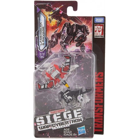 Action Figure Transformers Toys Generations War for Cybertron: Siege Micromaster Wfc-S18 Soundwave Spy Patrol 2 Pack Action Figure - Adults & Kids Ages 8 Up,