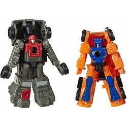 Action Figure Transformers Toys Generations War for Cybertron: Siege Micromaster Wfc-S33 Autobot Off-Road Patrol 2-Pack - Adults and Kids Ages 8 Up, 1.5-Inch