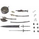 Action Figure Figma Max Factory Bloodborne: The Old Hunters: Plus Hunter Weapon Set Figure Accessorry, Multicolor