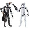 Action Figure Star Wars Galaxy of Adventures The Mandalorian 5-Inch-Scale Figure 2 Pack with Fun Blaster Accessories, Toys for Kids Ages 4 and Up (Amazon Exc