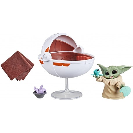 Action Figure Star Wars The Bounty Collection Grogu's Hover-Pram Pack Child Collectible 2.25-Inch-Scale Figure with Accessories, Kids Ages 4 and Up