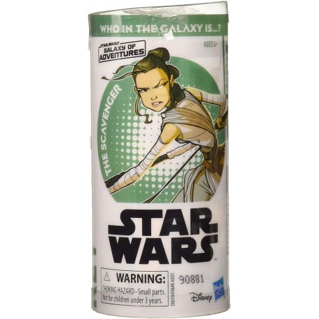 Action Figure Star Wars Galaxy of Adventures Rey 3.75-Inch-Scale Figure Toy and Mini Comic