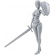 Action Figure Bandai Tamashii Nations S.H. Figuarts Body-Chan Takarai Yabuki Kentaro Edition DX Set (Gray Color Ver.) Action Figure