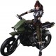 Action Figure Play Arts Kai Square Enix Final Fantasy VII Remake: Jessie and Motorcycle Action Figure Set