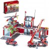 LEGO QLT City Fire Station Building Kit, 774 Pcs Set Including Station, Truck, Helicopter,Fire Fighter, Blocks STEM Toys Gift for Boys and Girls 6-12