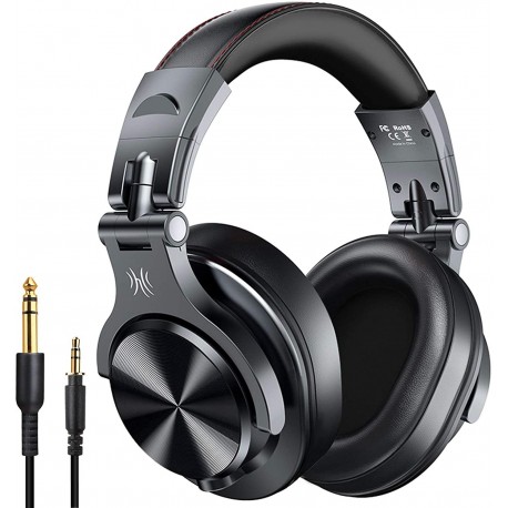 Headphones OneOdio A70 Bluetooth Over Ear Headphones, Studio Headphones with Shareport, Foldable, Wired and Wireless Professional Monitor Recording for