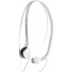 Headphones SONXTRONIC White ICE Xdr-8001 Vertical in Ear Ultralight Sport Running Headband Headphones (mdr-w08l Style and Silver)