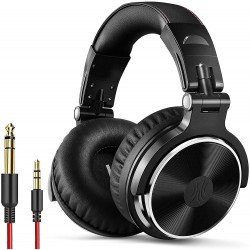 Headphones OneOdio Wired Over Ear Headphones Studio Monitor & Mixing DJ Stereo Headsets with 50mm Neodymium Drivers and 1/4 to 3.5mm Audio Jack for AMP