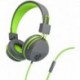 Headphones JLab Audio Neon Headphones On-Ear Feather Light, Ultra-plush Eco Leather, 40mm drivers, GUARANTEED FOR LIFE - Graphite/Lime