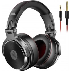 Headphones OneOdio Adapter-Free Over Ear Headphones for Studio Monitoring and Mixing, Sound Isolation, 90° Rotatable Housing with Top Protein Leather E