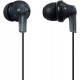 Headphones PANASONIC ErgoFit In-Ear Earbud Headphones RP-HJE120K Dynamic Crystal-Clear Sound, Ergonomic Comfort-Fit, 9mm, Black, PACK, No Mic